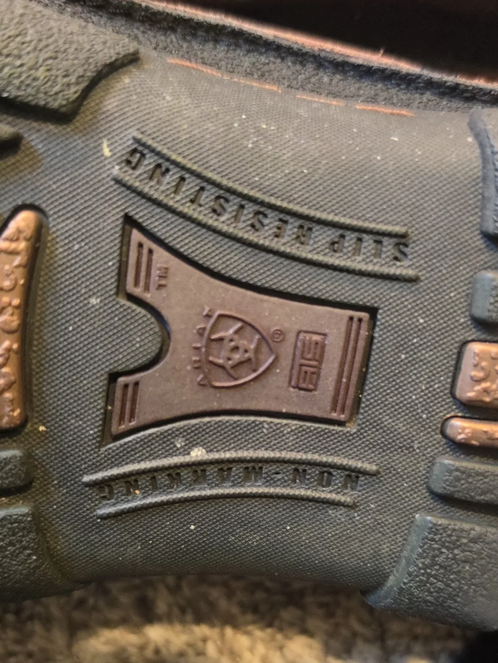 AWESOME ARIAT ATS NON SLIP BROWN LEATHER LOAFERS/SNEAKERS